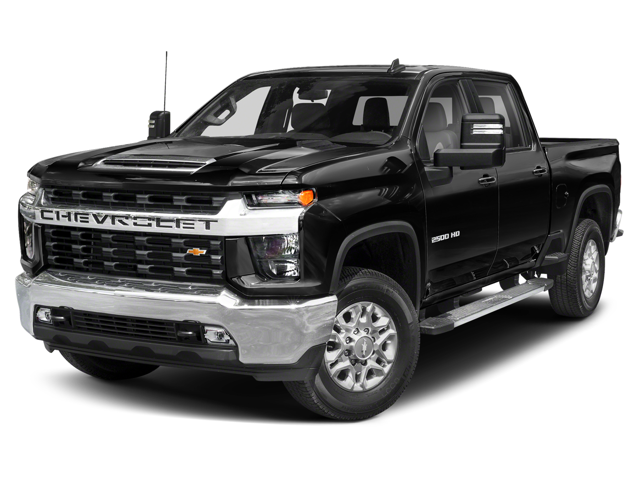2022 Chevrolet Silverado 2500 HD LT in Silver Ice Metallic — front three-quarter view