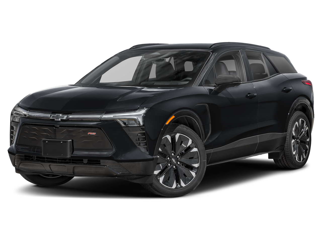 2024 Chevrolet Blazer EV RS in Summit White — front three-quarter view