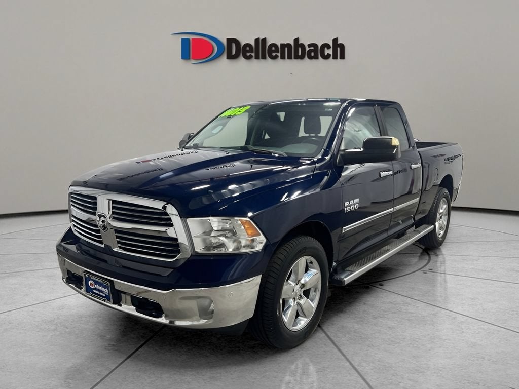 2014 RAM 1500 Big Horn in True Blue Pearlco — front three-quarter view