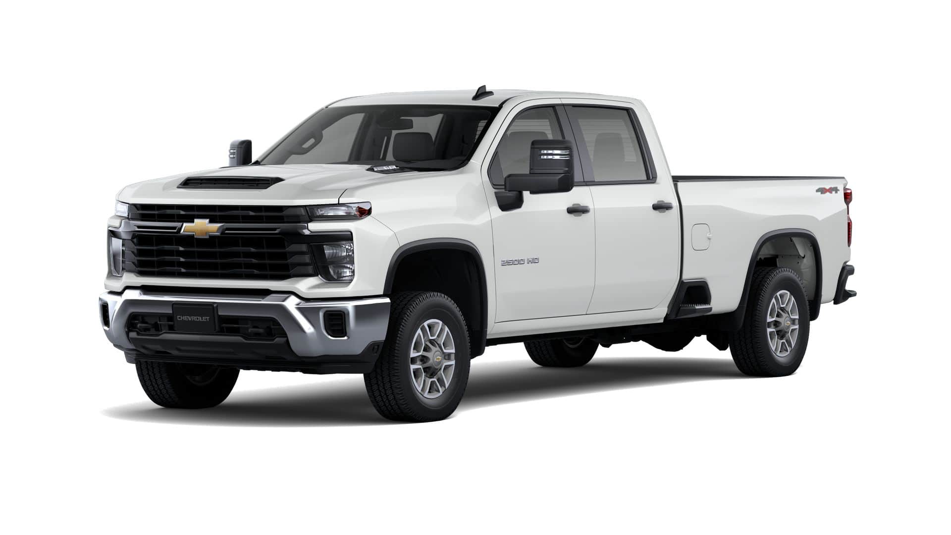 2026 Chevrolet Silverado 2500 HD WT in Summit White — front three-quarter view