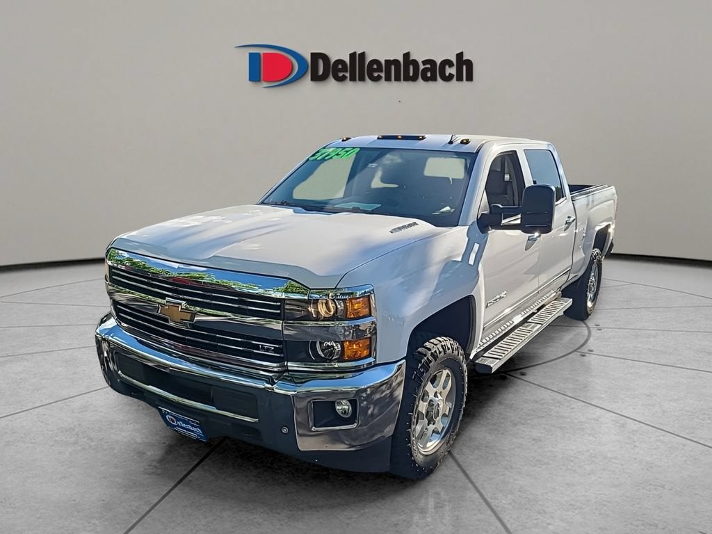 2015 Chevrolet Silverado 2500 HD LTZ in Summit White — front three-quarter view