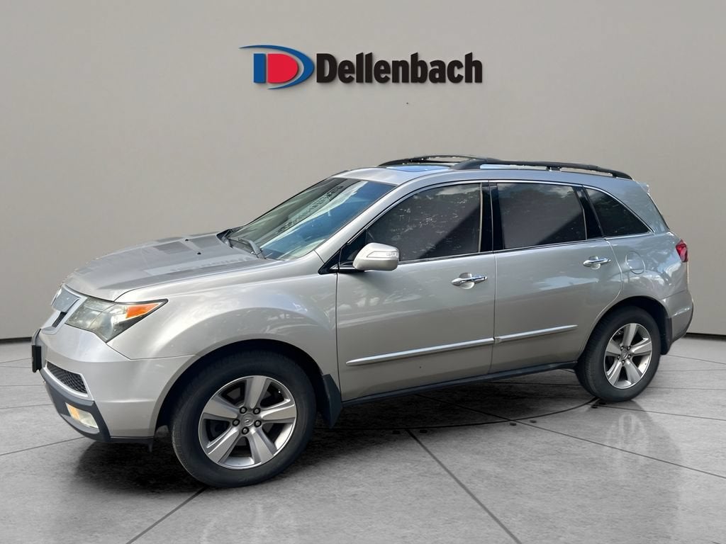 2011 Acura MDX Base in Silver — front three-quarter view