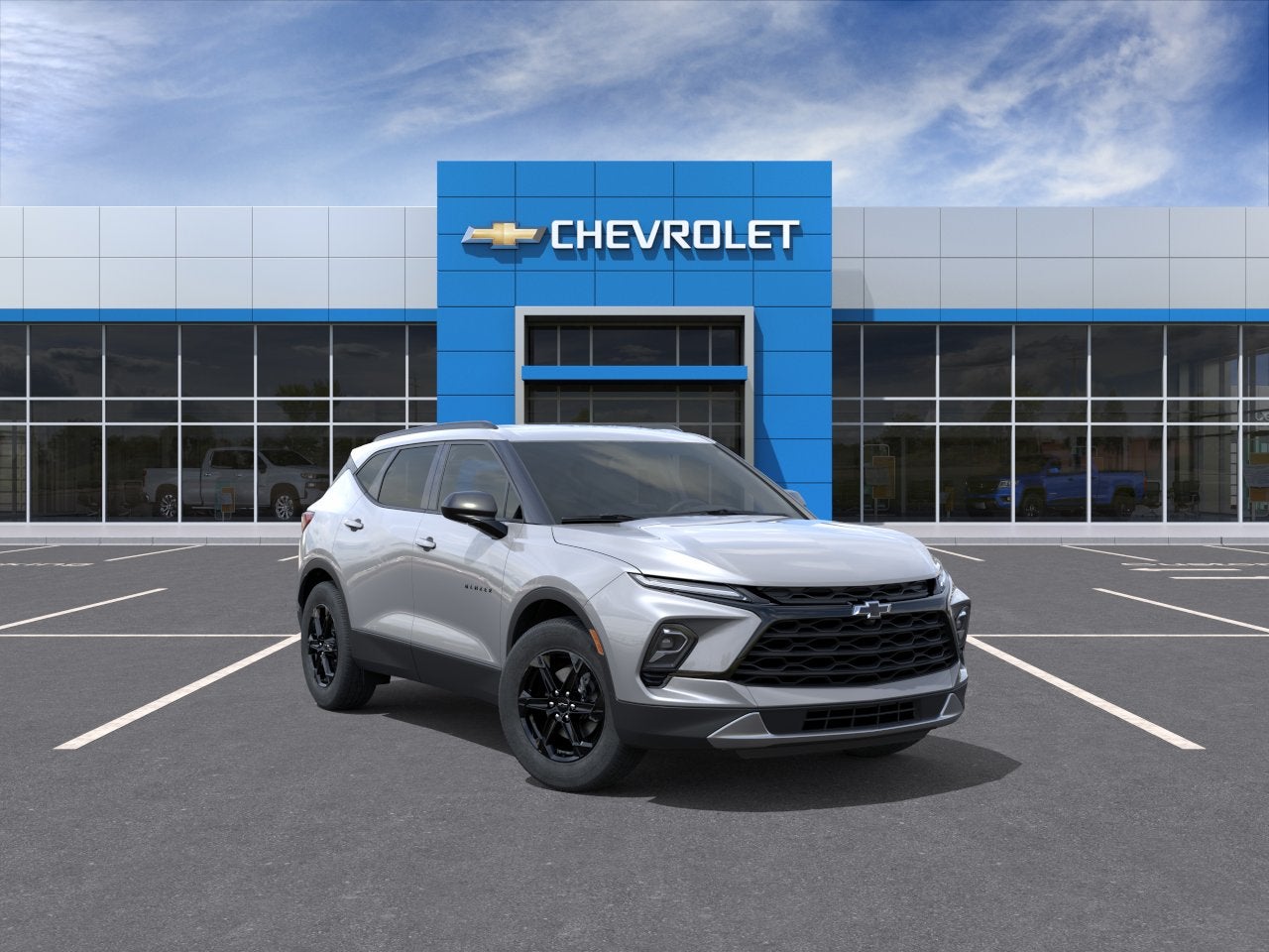 2026 Chevrolet Blazer 2LT in Sterling Gray Metallic — front three-quarter view