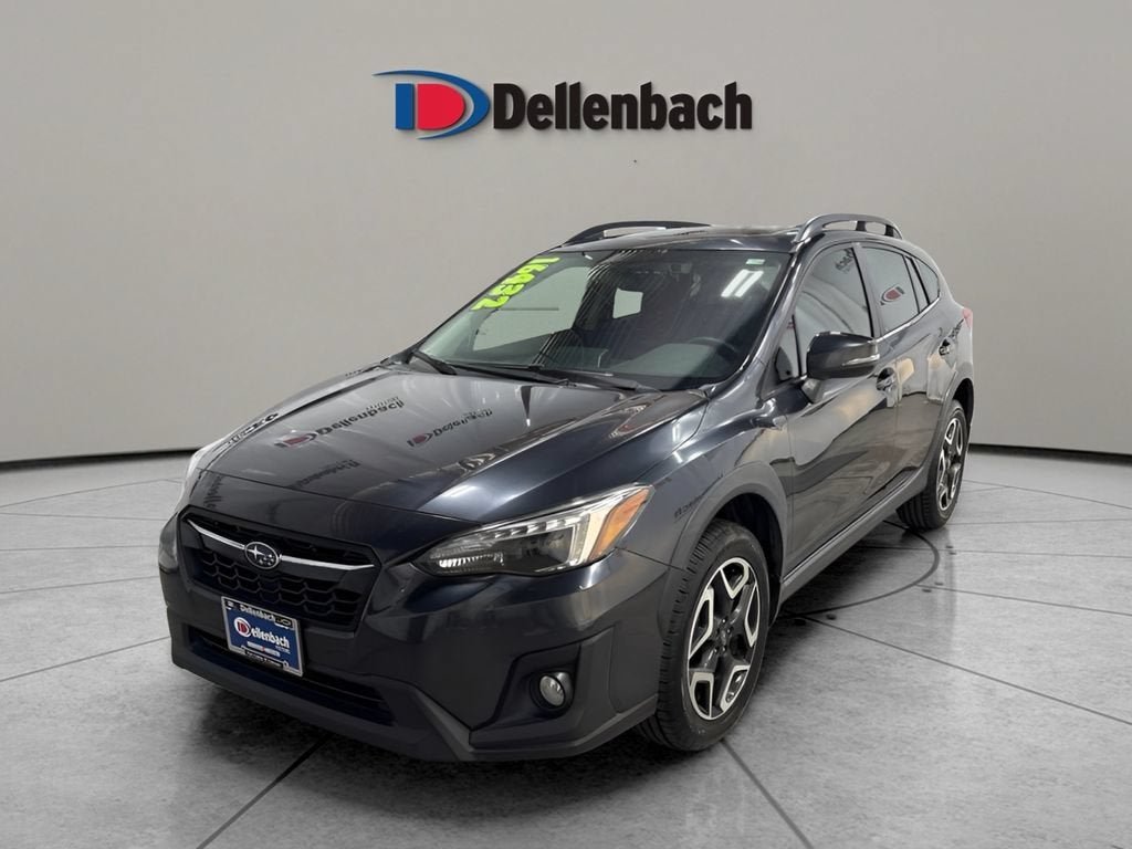 2019 Subaru Crosstrek Limited in Dark Gray Metalli — front three-quarter view